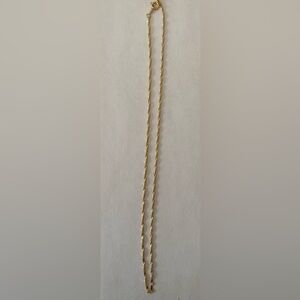 14k Gold Rope Chain Necklace